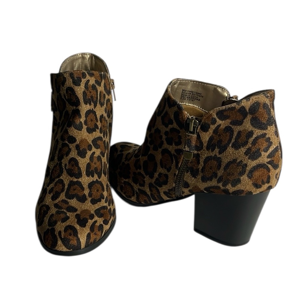 Leopard Print Ankle Boots